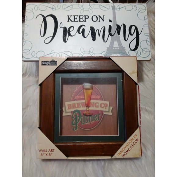 Atlantic Brewing Co Pilsner Shadow Box Wall Art 8" - Picture 7 of 10